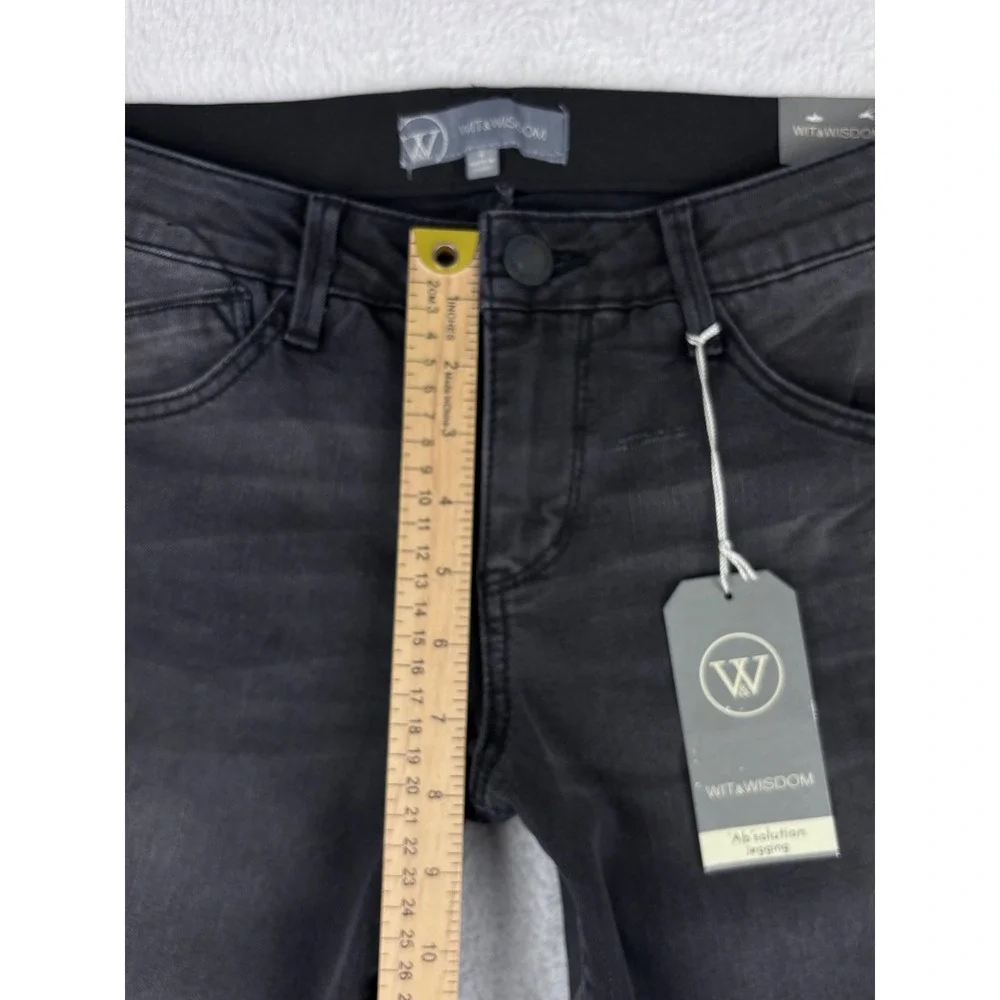 Wit & Wisdom Ab'solution Jeans Slimming Panels Black Wash Size 4 NWT - Picture 7 of 14